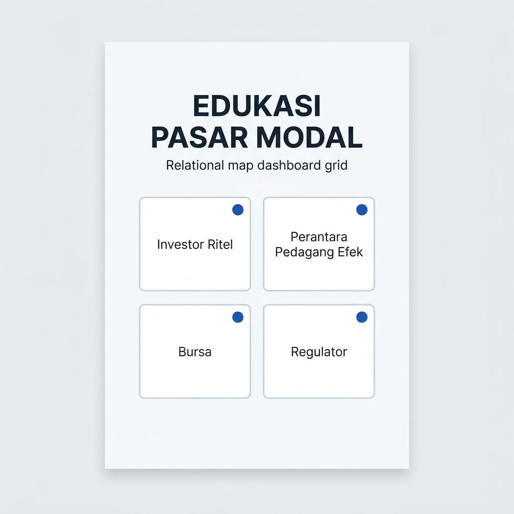 Empat kartu peserta pasar modal: investor ritel, perantara, bursa, regulator